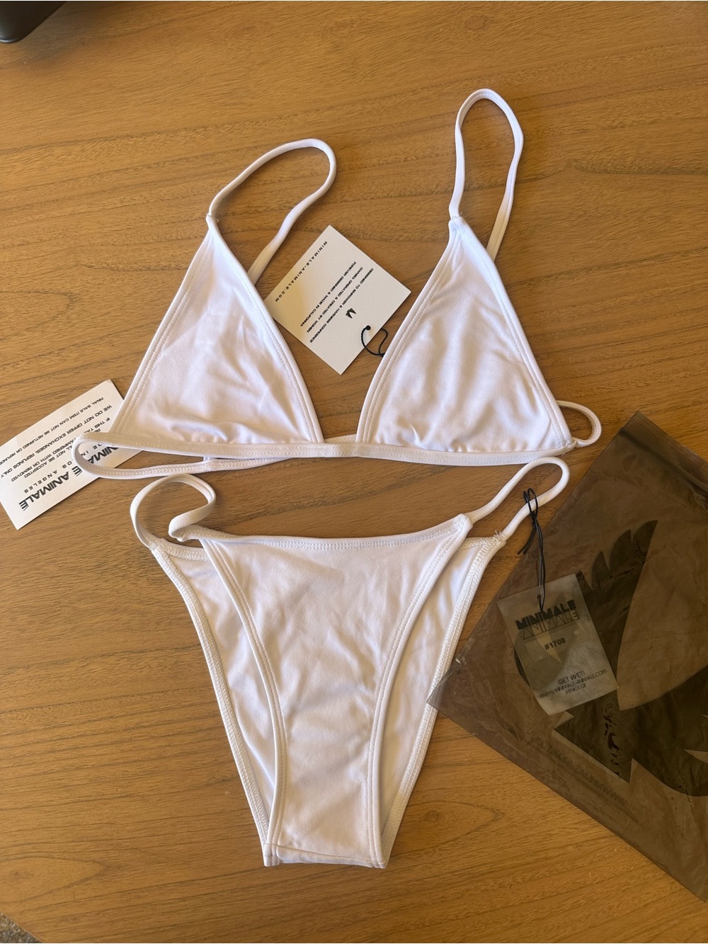Minimale Animale White Bikini Set